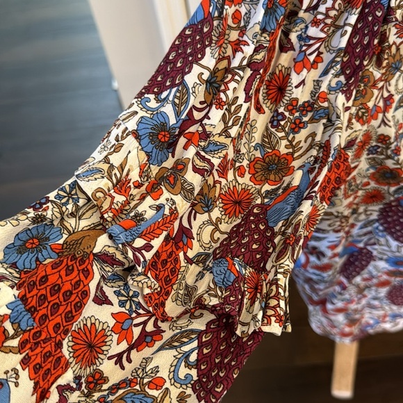 LOFT XXLP Peacock Ruffle Blouse - Picture 2 of 4